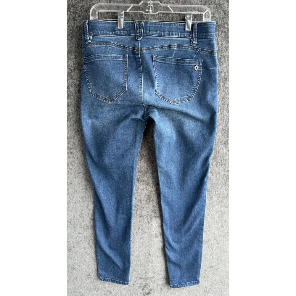 Democracy Absolution Womens Size 8 Skinny Jeans‎ Blue Denim Stretch Slimming
